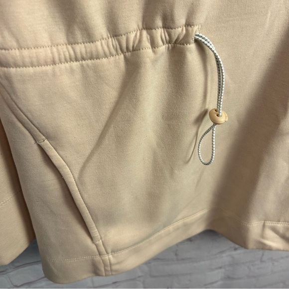 Saturday Sunday by Anthropologie peach cowl neck half zip jacket XS pockets chic - Picture 7 of 8